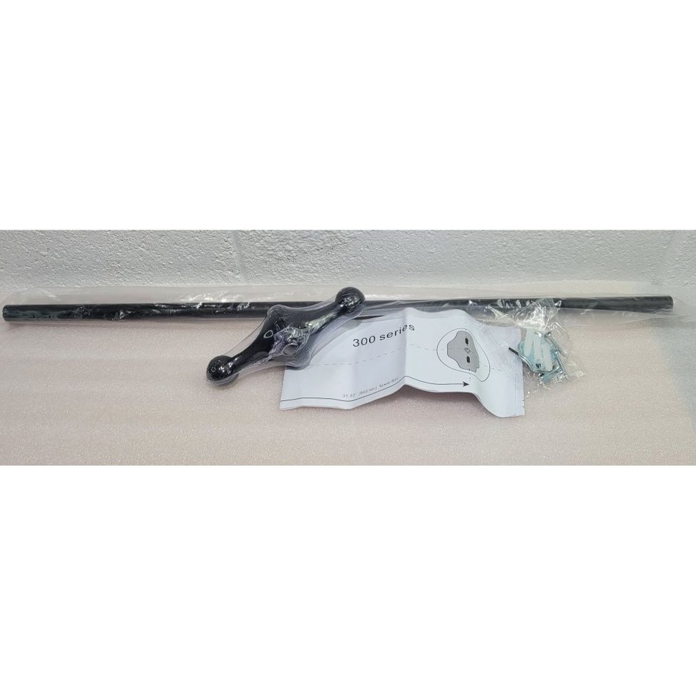 New Bennington Metal Towel Bar Black 24" 300 Series Finials